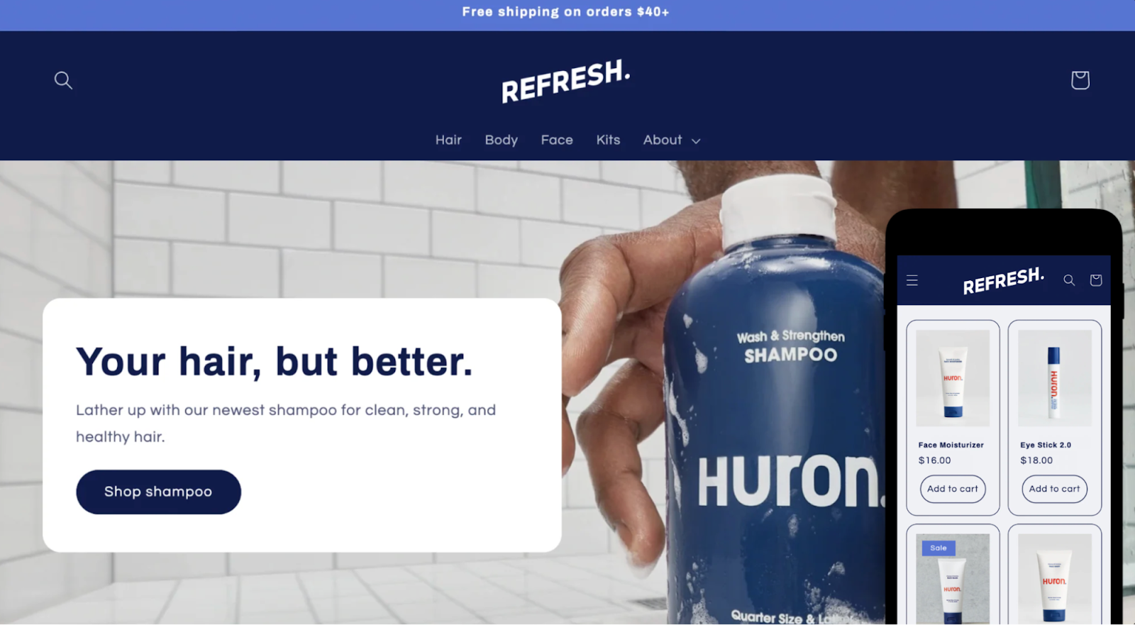 Desktop And Mobile Preview For Refresh In The Default Style
