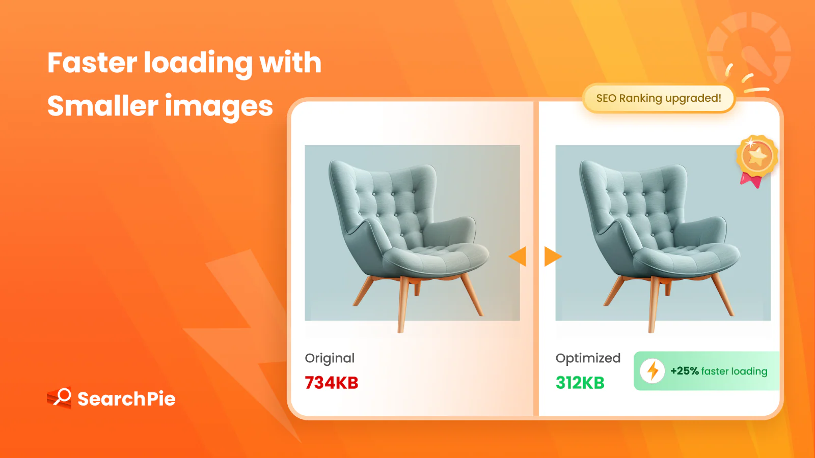 best free shopify apps: SearchPie image optimization banner