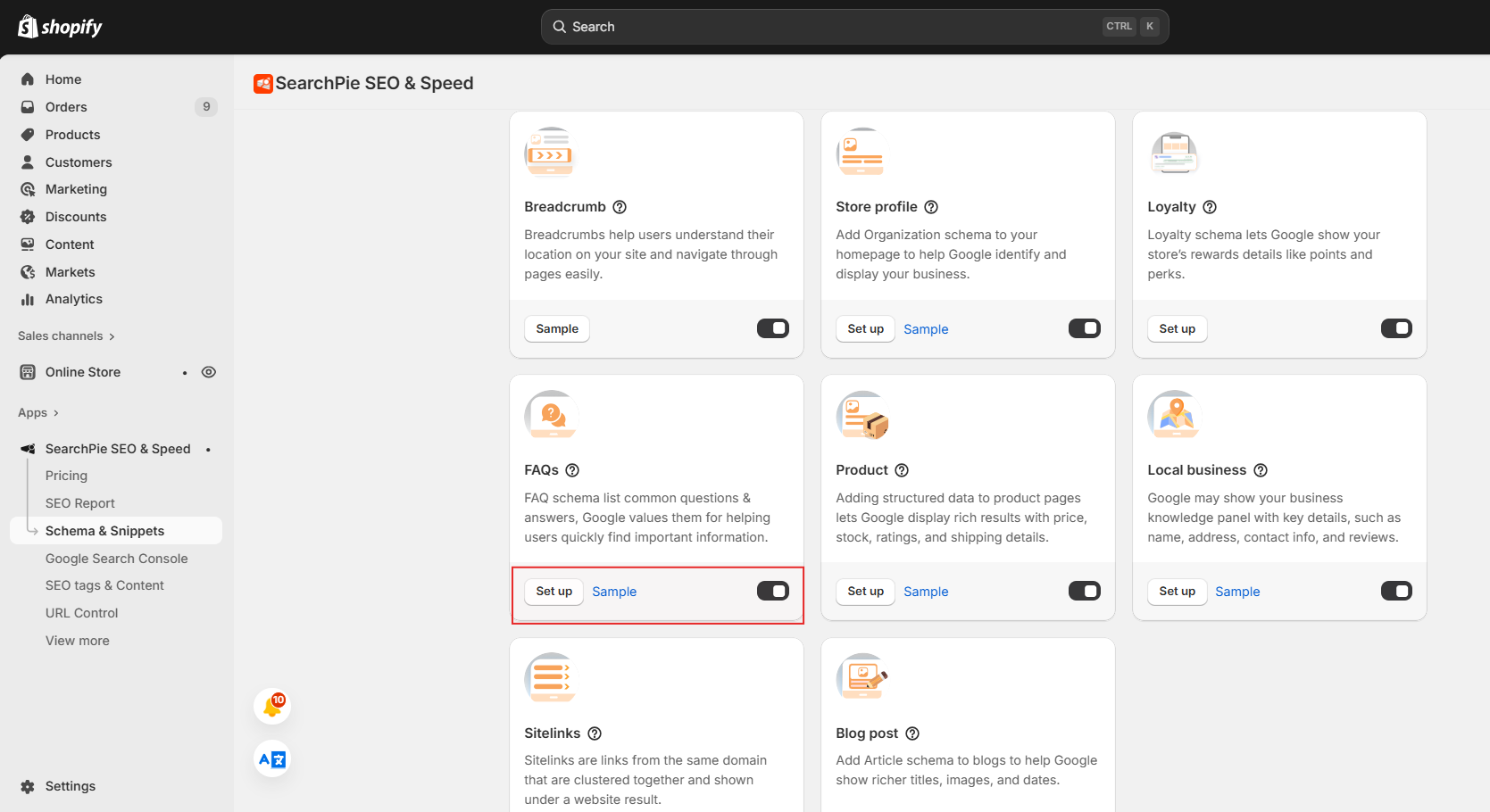 FAQ SearchPie instruction