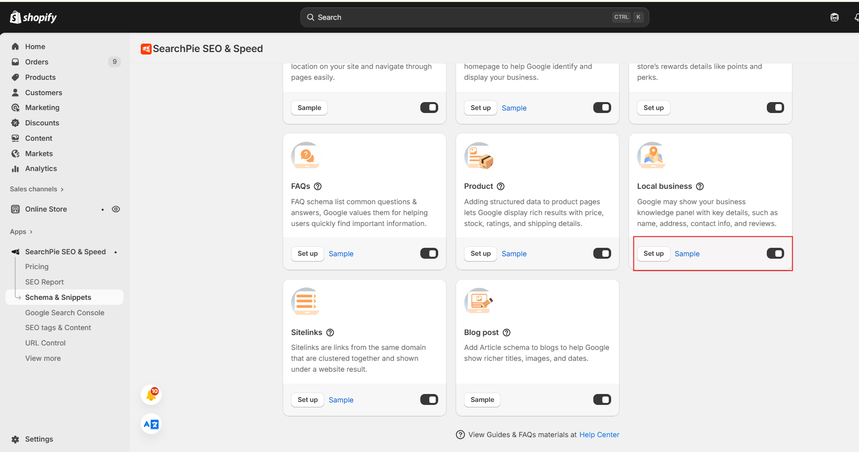 local business snippet