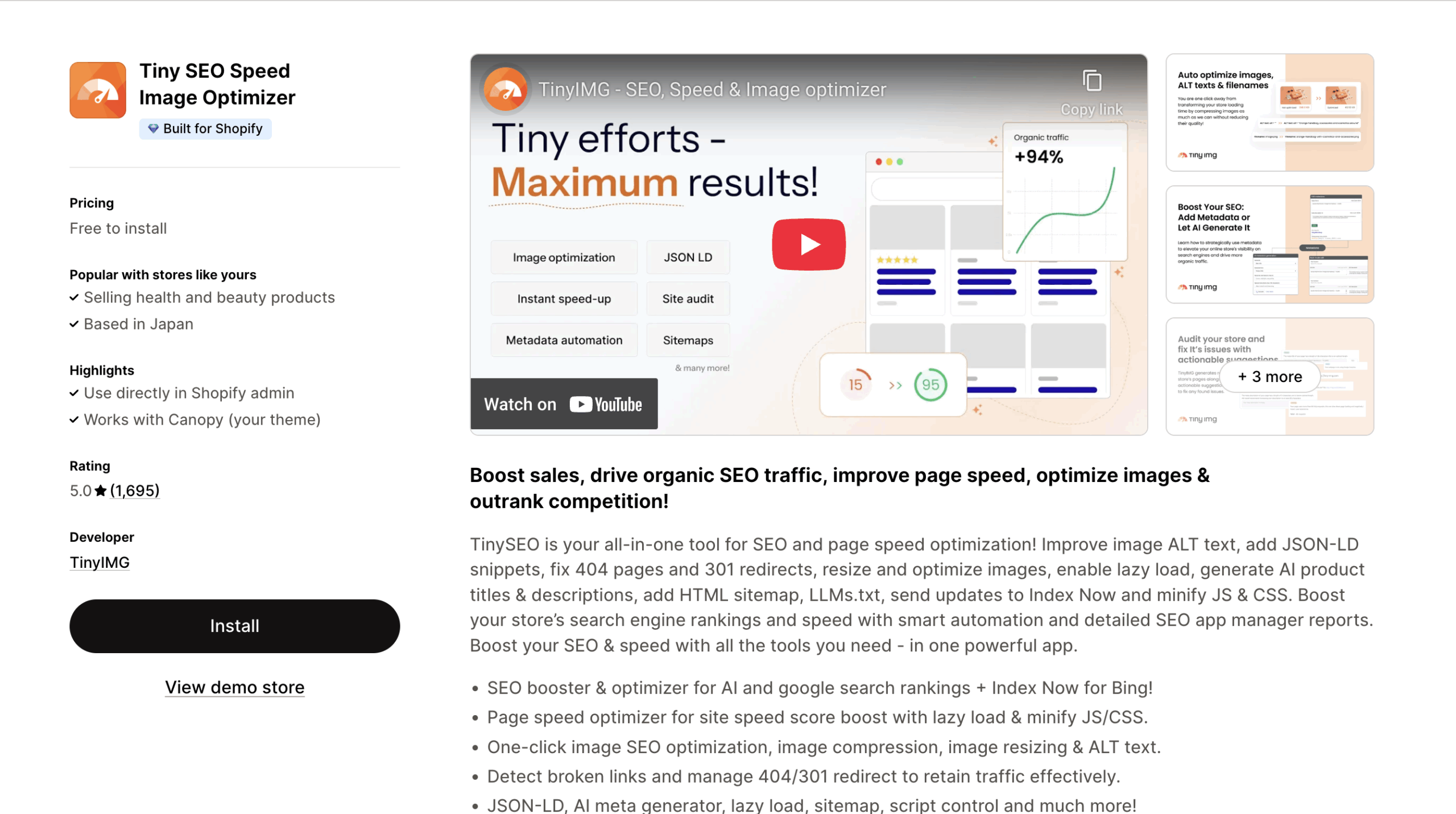 TinySEO description