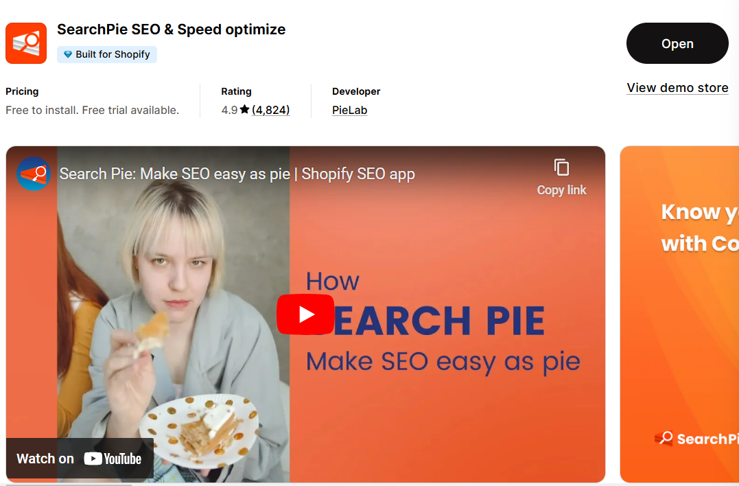 searchpie recommendation