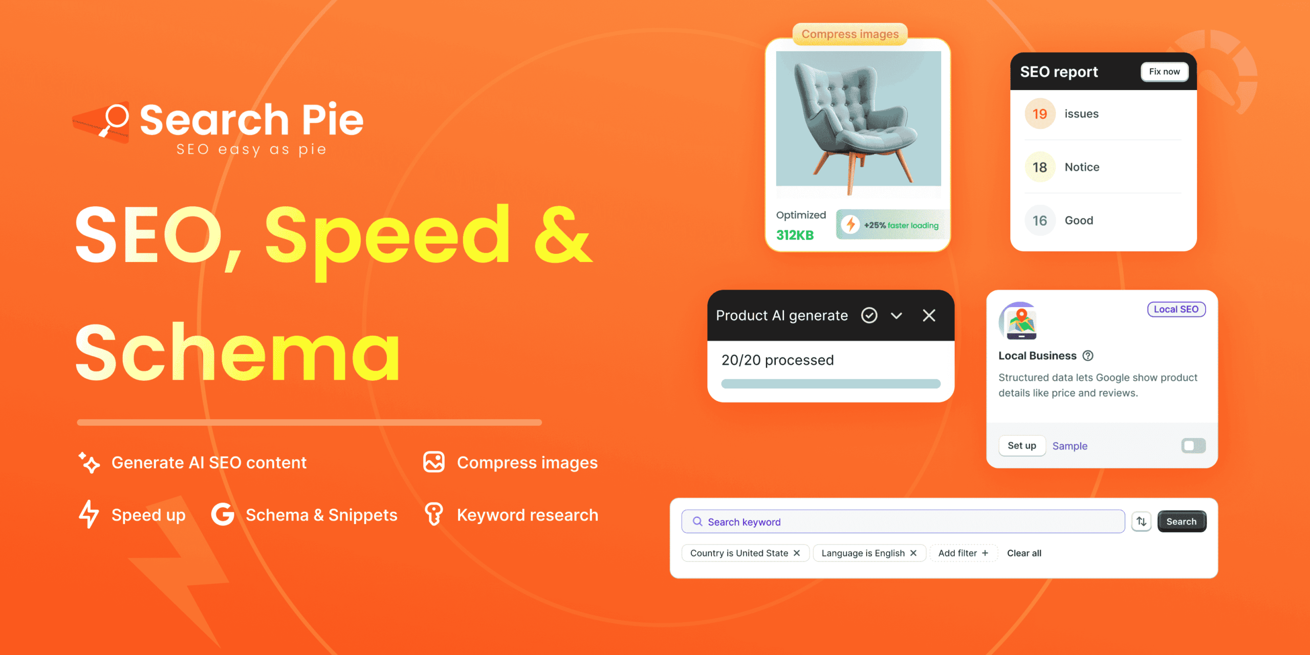 banner searchpie functions