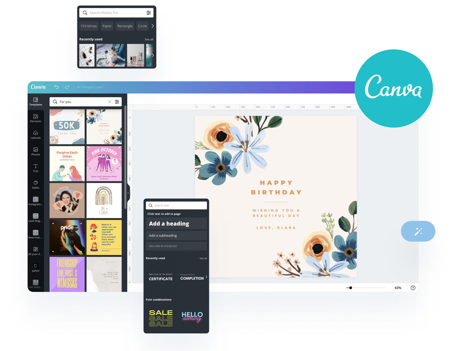 canva interface