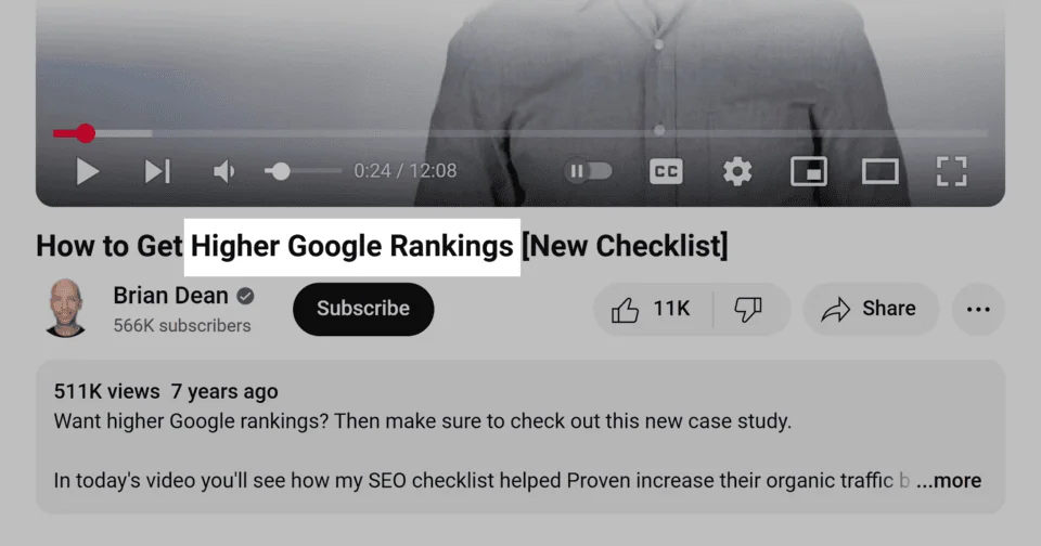 higher ranking