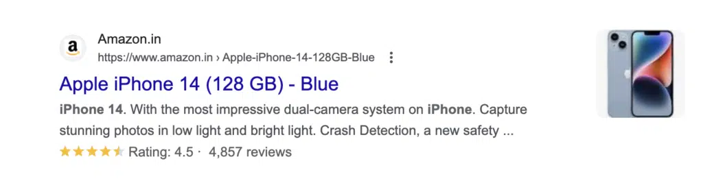 Product Rich Snippet