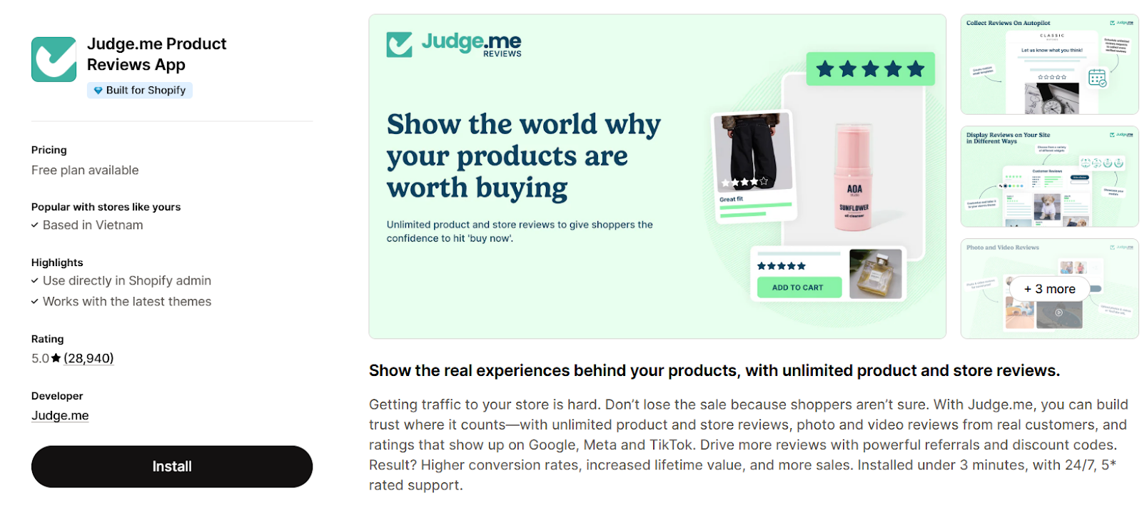 Judge.me- top 1 best shopify plus apps
