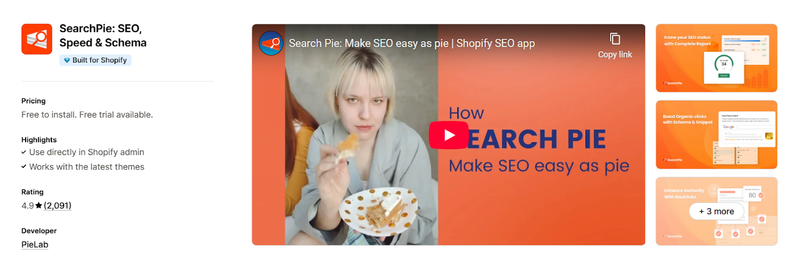 SearchPie- best shopify plus apps