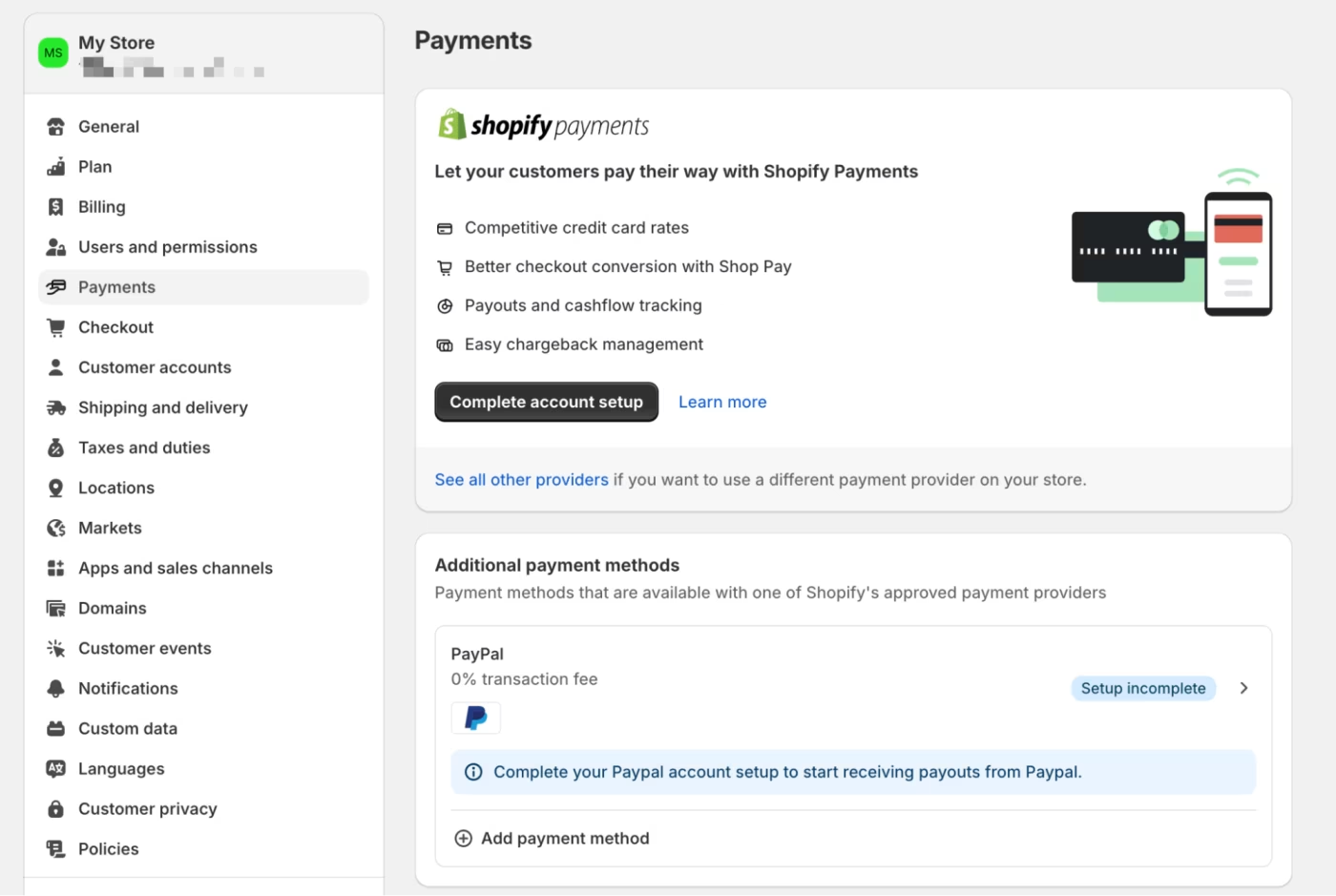How To Set Up Payment On Shopify Store