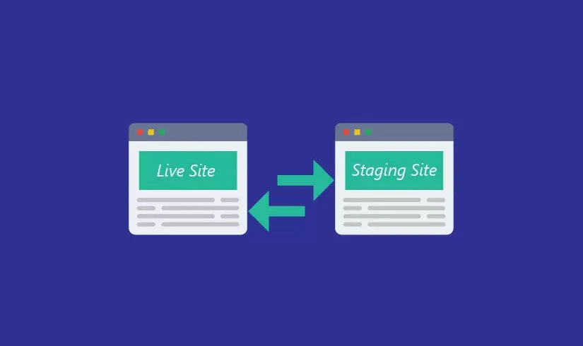 live site turns to staging site