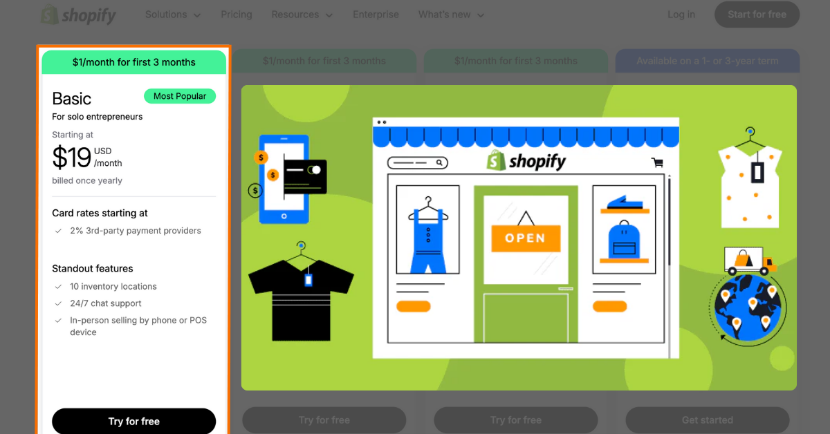 shopify basic plan