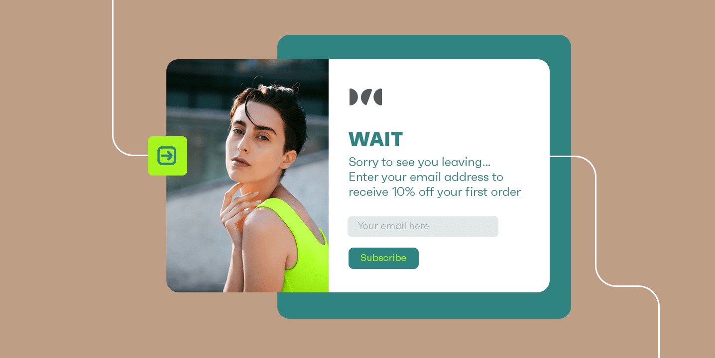 exit intent popups example