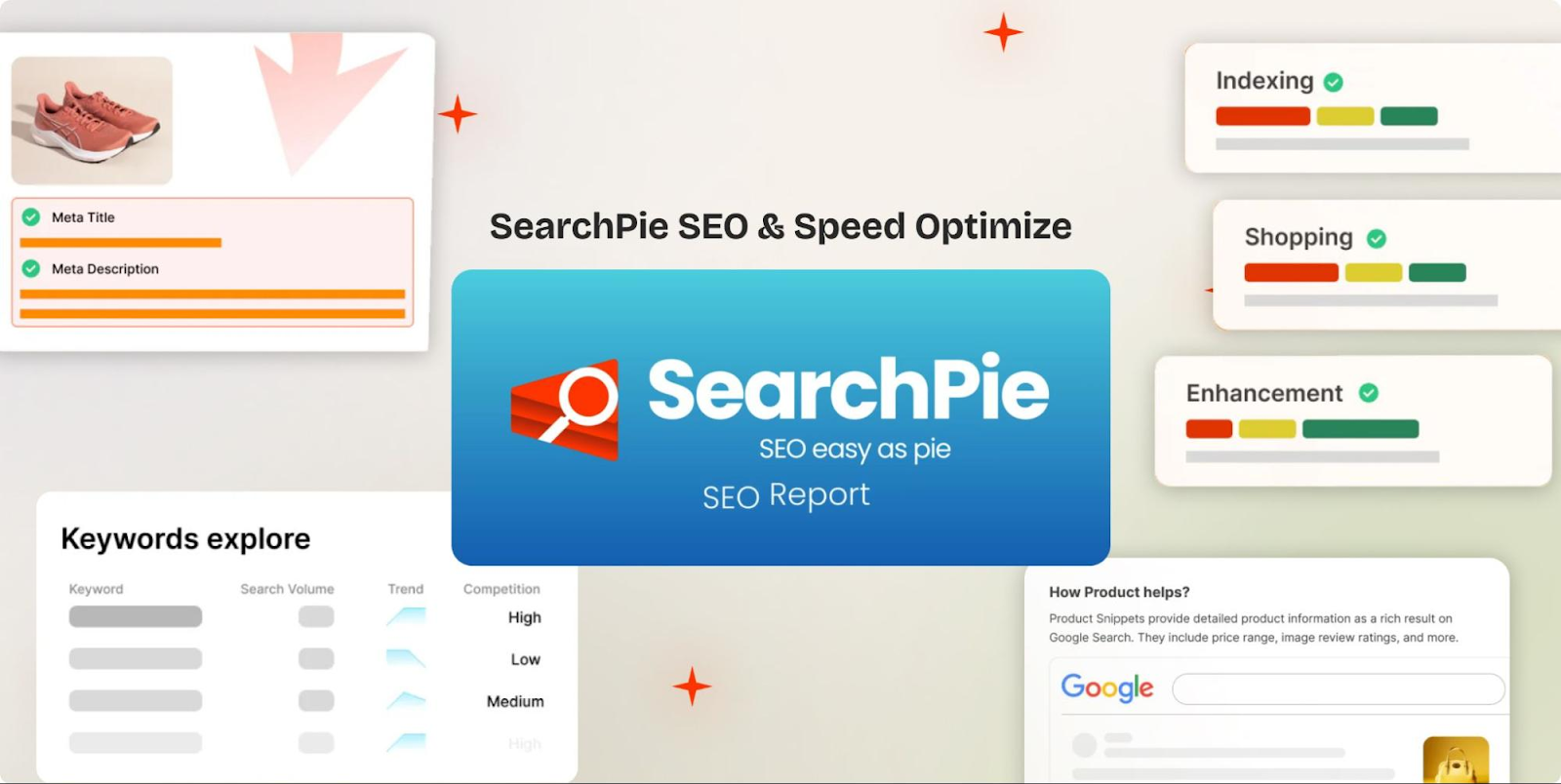 Searchpie interface