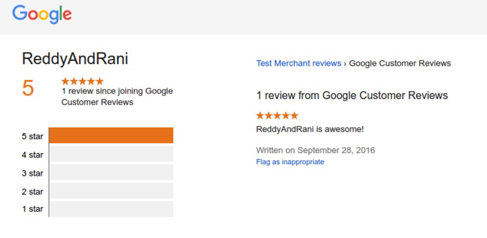 gcr: customer review