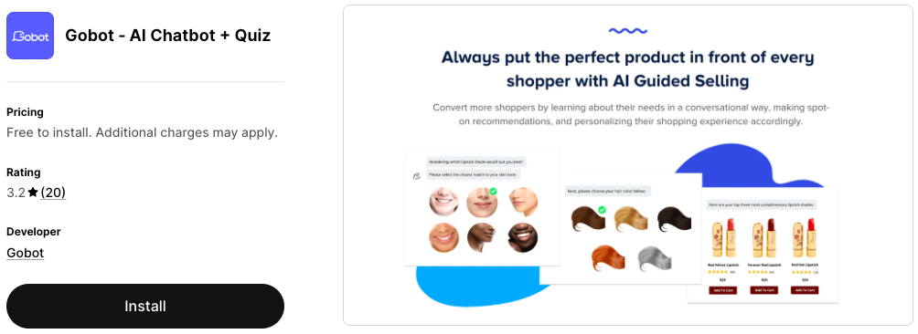 5 Best Shopify AI Chatbot Apps - 2026 | Top Picks 6 Gobot Shopify Ai Chatbot