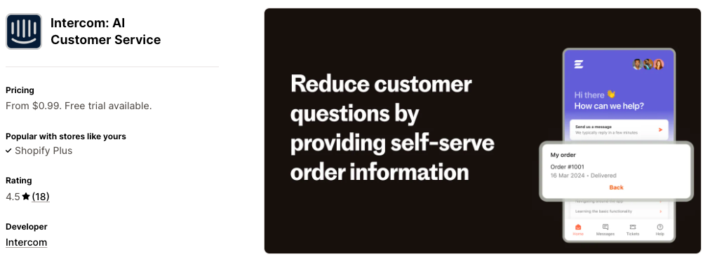 5 Best Shopify AI Chatbot Apps - 2026 | Top Picks 7 Intercom Shopify Ai Chatbot App