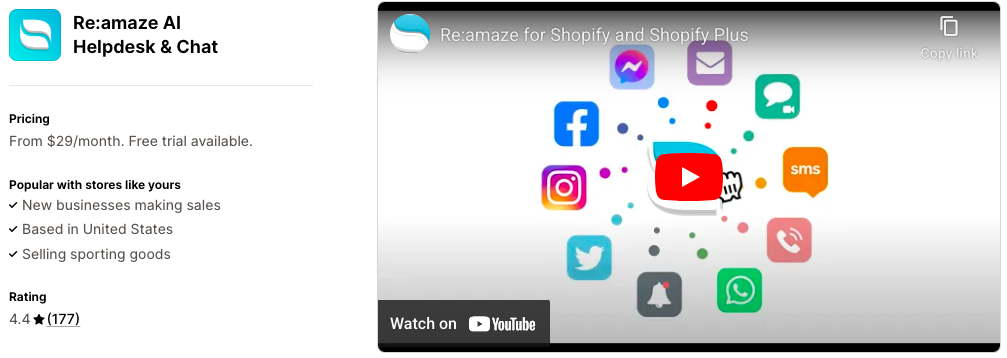 5 Best Shopify AI Chatbot Apps - 2026 | Top Picks 4 Re Amaze Ai Helpdesk & Chat Shopify App