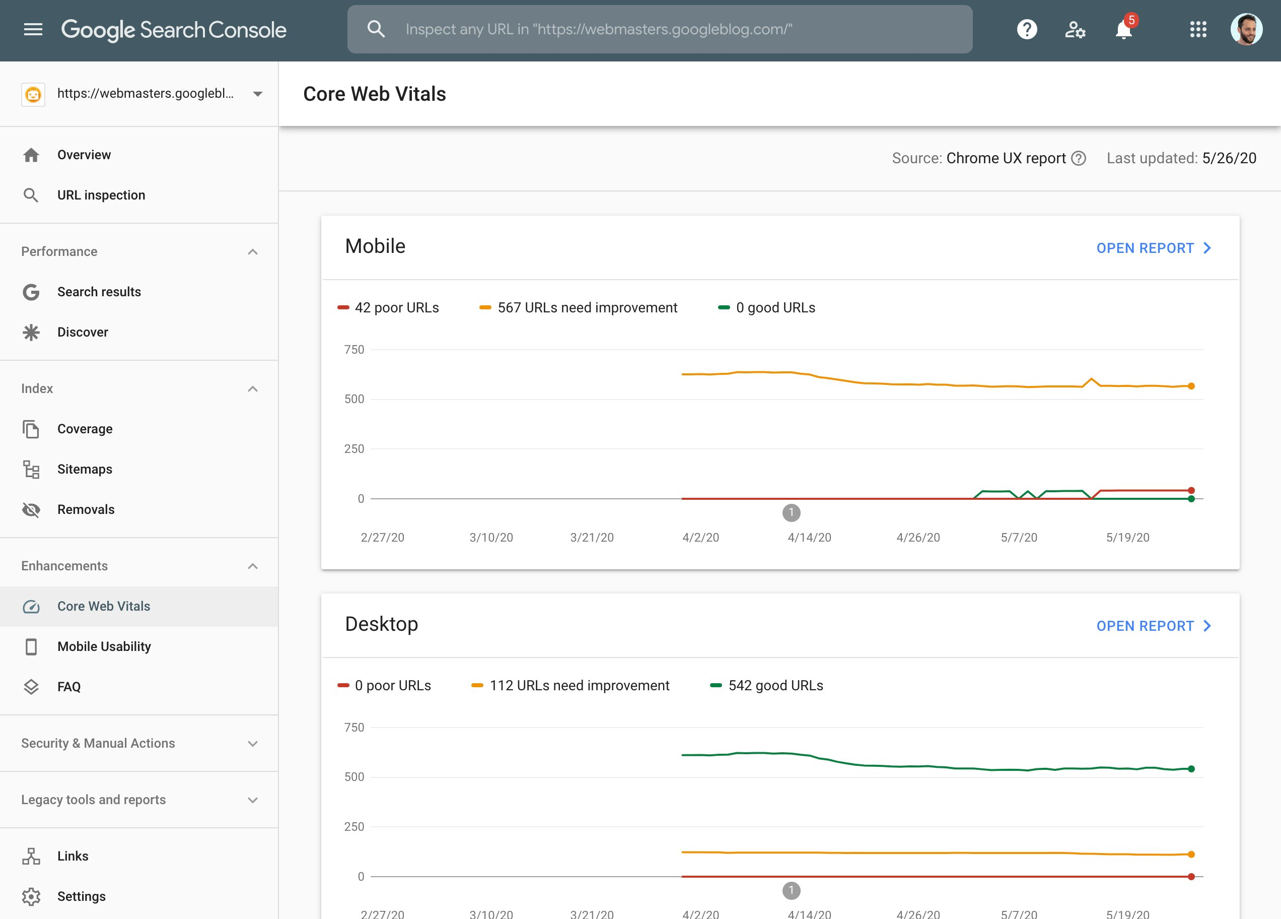 SEO Issues: 10 Critical Fixes Every Shopify Merchant Must Know 4 SEO issues showing Core Web Vitals report in Google Search Console