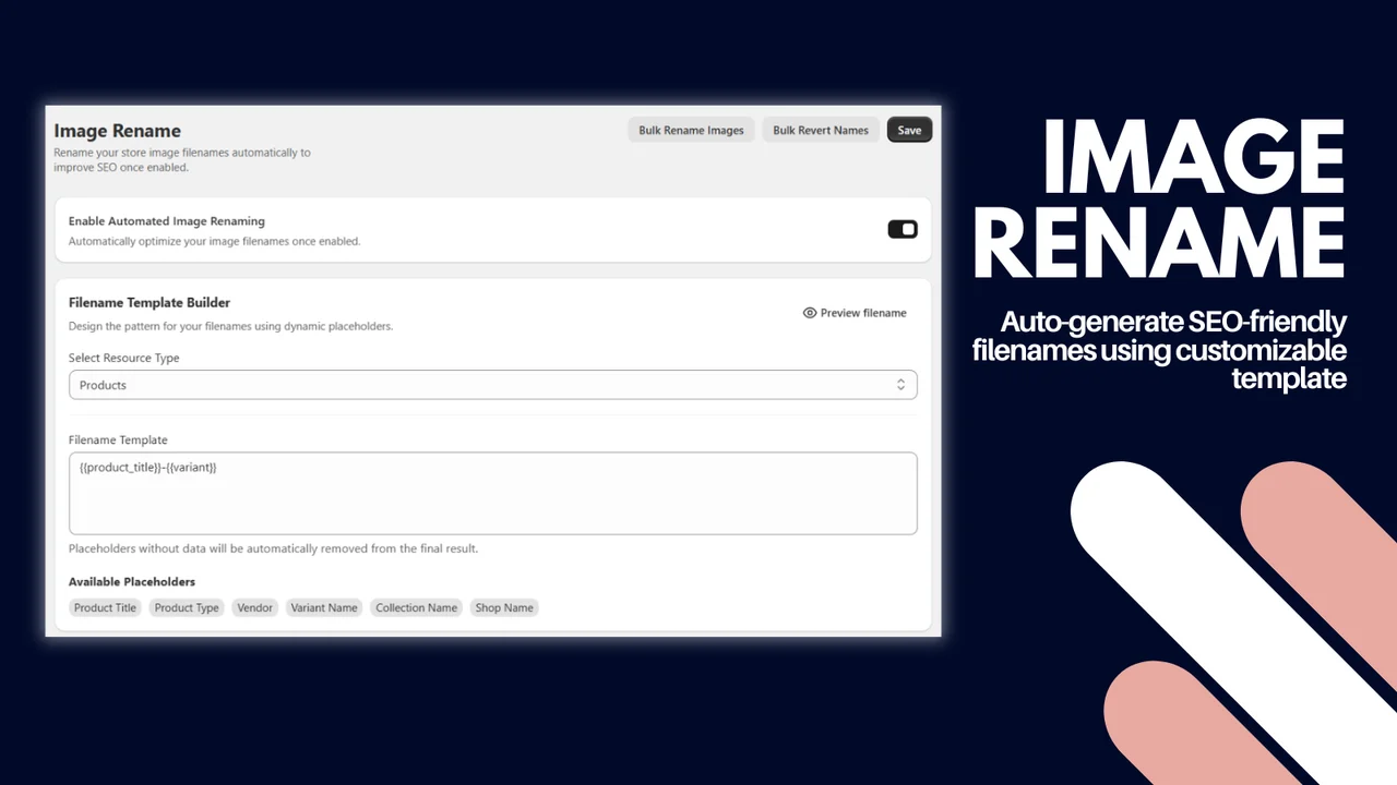Shopify Homepage SEO: 11 Proven Fixes to Rank Without Risk 4 Shopify homepage SEO image optimization showing alt text and file naming