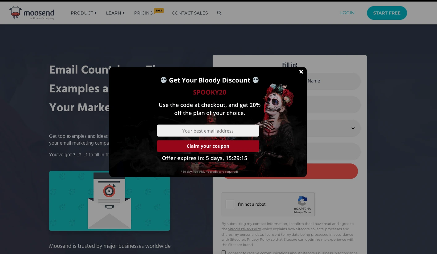 Visual Merchandising: 7 Powerful Strategies to Boost Shopify Sales 4 Merchandising dynamic elements showing countdown timer on Shopify product page